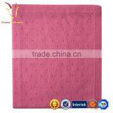 High Quality Soft Knitted Plain 100% Cashmere Wool Infant Baby Blanket thumbnail-3