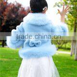 2015 Luxury Faux Fur Coats Winte Girl Fashion Jacket KIDS RABBIT FOX FUR Jackets thumbnail-4