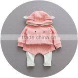 S17666A 2017 Spring Autumn Kids Clothing Sets Litter Girls Cartoon Clothing Set thumbnail-5