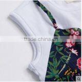 2018 New Summer Design Girls Cotton Printed Dress Short Sleeve Floral Dress thumbnail-2