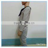 OEM Custom Children Girls Long Sleeve T Shirt, Cotton Bowknot Round Collar T Shirt, Stripe T Shirt thumbnail-5