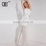 Luxury Long Maxi Lace Dress Fancy Frog Women Dresses With Slit thumbnail-1