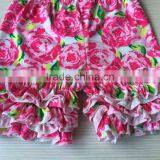 2017 Hot Selling Baby Ruffle Shorts Floral Pattern Childrens Girls Shorts Kids Ruffled Shorts thumbnail-2