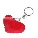 Plush Keychain & Keyring Heart Silver Tone Red Emoji Pattern Carved 10.2cm x 6.1cm thumbnail-2