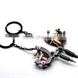 Wholesale 1PC Gunmetal Mini Tattoo Machine Key Chains & Key Ring thumbnail-3