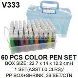 Art Markers Color Pen 60 Pcs a Set thumbnail-1