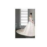 Handmade Royal Ball Gown Long Sleeves Simple Modest Wedding Dresses thumbnail-1