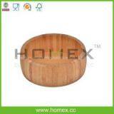 Natural Attractive Kitchenware Tools/Bamboo Round Dark Salad Bowls/HOMEX-FSC/SGS/FDA/LFGB/BSCI thumbnail-2