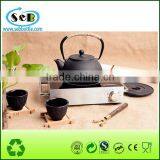 Cast Iron Teapot With Black Coating thumbnail-2