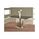 Steel Afghanistan Hjs Marble Dining Tables Rectangular Shape Black thumbnail-1