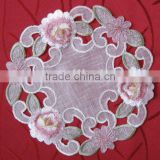 Floral Embroidery Doily