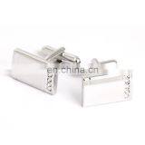 Delicate Rhinestone Simple Jewelry Men Shirt Cufflinks thumbnail-2