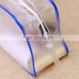 Factory Price Transparent Flat Bottom Reusable Cheap Pvc Customize Cosmetic Pvc Bag With Zipper thumbnail-5