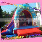 Beach inflatable bounce house combi unit