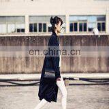 Black Oversized Nylon Zipper Winter Jacket thumbnail-2