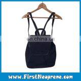 Light Black Surface With Ropes Neoprene Backpack Online Sale thumbnail-6