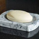 Carrara White Marble Soap Dish Natural Stone Soap Holders thumbnail-2