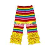Girl Pocket Dress and Rainbow Stripe Ruffle Pant Bulk Wholesale Kids Clothing Back to School Outfit thumbnail-3