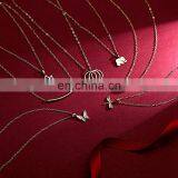 Rinhoo Бабочка Слон Перл Любви Золотой Подвеска-Цепочка для Шеи, Ключица, Фешн-Цепочка, Женское Ювелирное Изделие thumbnail-6