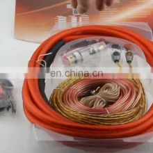 high quality frosted and transparent Car Amplifier installation Wiring Kit with nylon sleeve,audio amplifier kit