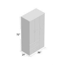 Armoire Wardrobes Modern Wardrobe With Drawer And Storage For Home Bedroom thumbnail-4
