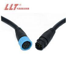 M12 5pin Waterproof Electr Connector Cable 2 3 4 5 6 7 8 Pin Push Lock Solder Led Light Connector thumbnail-4