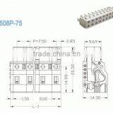 Termin Block Pitch 7.5mm 300V 15A Female Pluggable Terminal Block Connector 2P-16P thumbnail-2