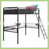 Factory Production Adult Metal Bunk Bed Black Twin Loft Bunk Bed