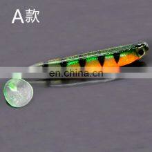 9cm 5g 5pcs a Bag 3D T-tail Ocean Beach Colorful Seabass Lifelike the Colours of the Rainbow Silicone Fishing Soft Lure thumbnail-2