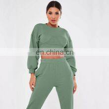 2021 European And American Cross-border Hot Style Sports Women Clothing Autumn And Winter New Thread Stitching Casual Suit thumbnail-4