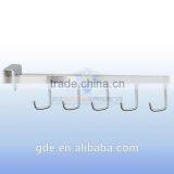 Metal Chrome Coat Display Hook for Crossbar