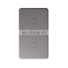 Hot Sales US Type In-wall One Gang ZigBee Touch Wall Switch Zigbee Wireless Switch thumbnail-2