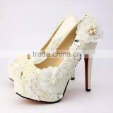 C71596A Latest fashion ladies high thin heel wedding party Bride shoes