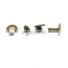 15mm Brass Custom Logo Decorative High Quality Double Rivet thumbnail-3