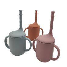 Weiqi Silicone Straw Cups for Kids Toddler Training Drinking Cup With Lid thumbnail-5