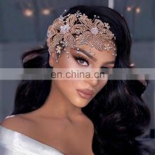 Flower Bridal Crown Tiara Rhinestone Wedding Hair Jewelry Bridal Hair Accessories Luxury Crystal Bridal Headwear