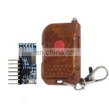 433 MHz Peach Color Single Button Wireless Button RF Receiver Module Kit Remote Control With Receiver