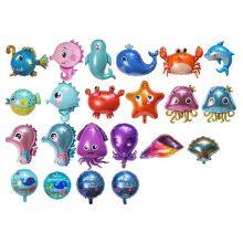 Foil Balloon for Kids Toy Mini Size Marine Animals Balloon Fish Marine Life Animal Gift Birthday Party Decoration Single Unisex thumbnail-2