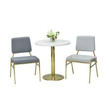 Metal Frame Rectangular Back Velvet Chair DC-H12 thumbnail-1
