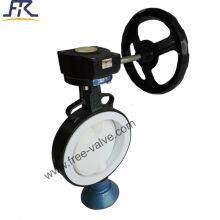 Worm Gear Fluorine Lined Butterfly Valve thumbnail-3