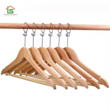 Manufacturer Anti-theft Wooden Coat Hangers Notches Cheaper Price Clothes Custom Hanger thumbnail-3