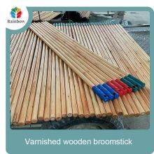 Factory Wholesale Furniture Varnished Wooden Broomstick for Plastic Broom Mop Handle Floor Cleaning Supplies thumbnail-5