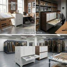 A1 Size Blueprint Storage Cabinet for Texas Tech Parks, Stackable Cold Rolled Steel Flat File, KD Structure for Bulk B2B Wholesale-OEM/ODM Supported thumbnail-5