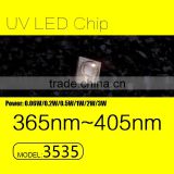 UVLED uv led price 3535 smd 365nm 0.5w with CE rohs FACTORY