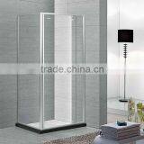 6mm thickness tempered glass hinge open style shower screen