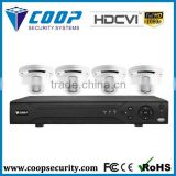 New Products On China Market Surveillance CVI System 4ch dome kit WDR CCTV Camera HD-CVI 1080P Dvr Kit