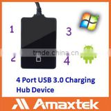 High Speed Reasonable Price 4-Port USB 3.0 Charging Hub Device