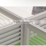 Hight Quality Cheap Price New Modern Design Office Furniture With 30mm Thickness Aluminum Frame Office Partition thumbnail-3