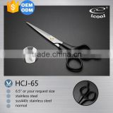 hot sale rubber handle normal hair scissors