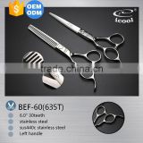 ICOOL BEF-60(635T) high quality left handle hair scissors set